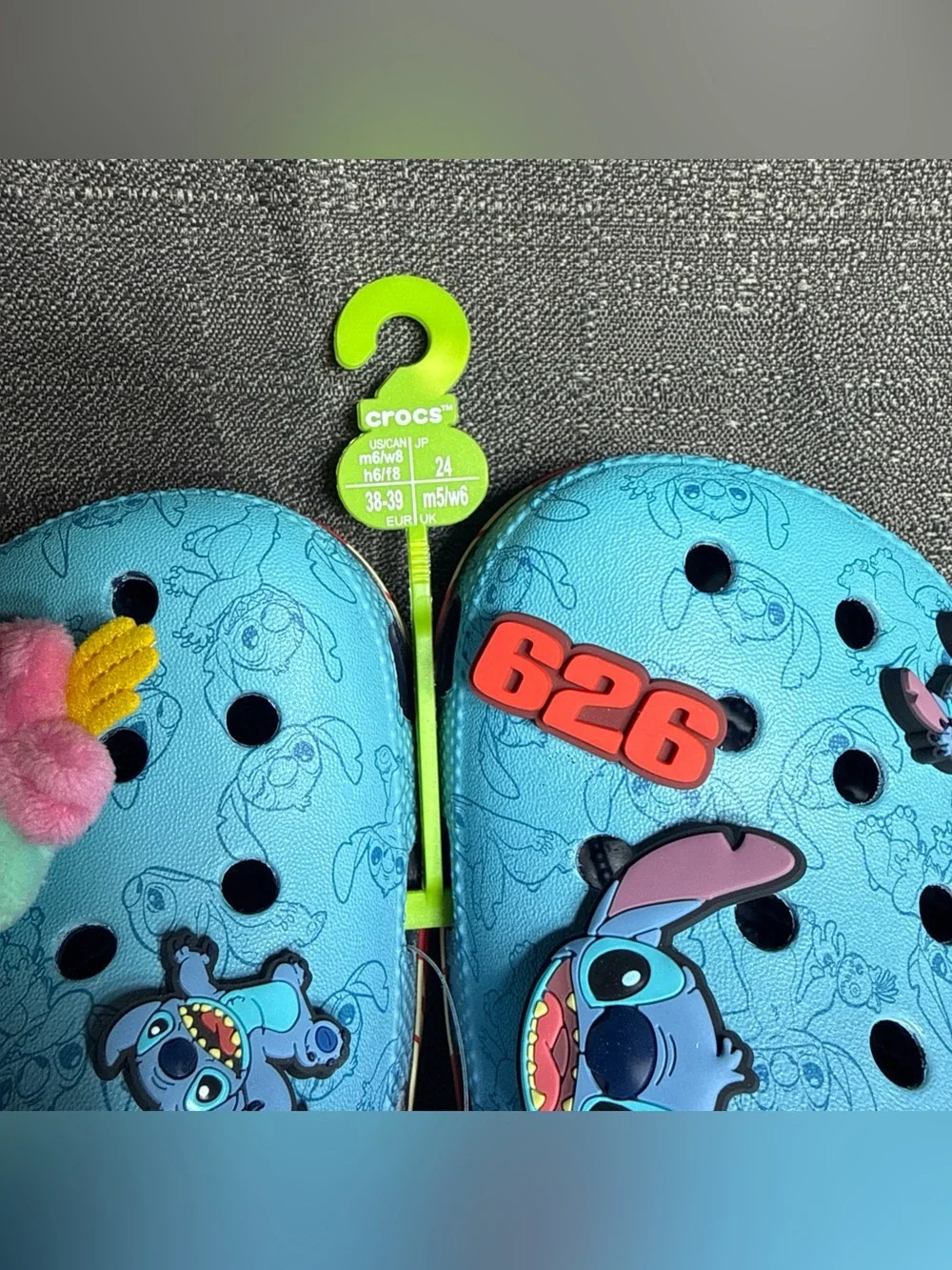 Crocs Disney Lilo & Stitch Classic Clog Multi Size Blue Sandals 213006-90H NEW